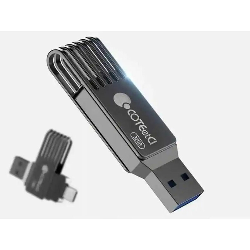 فلش مموری تایپ سی و یو ای بی 64 گیگ کوتتسی Coteetci Type C and USB flash memory CS8833-64G