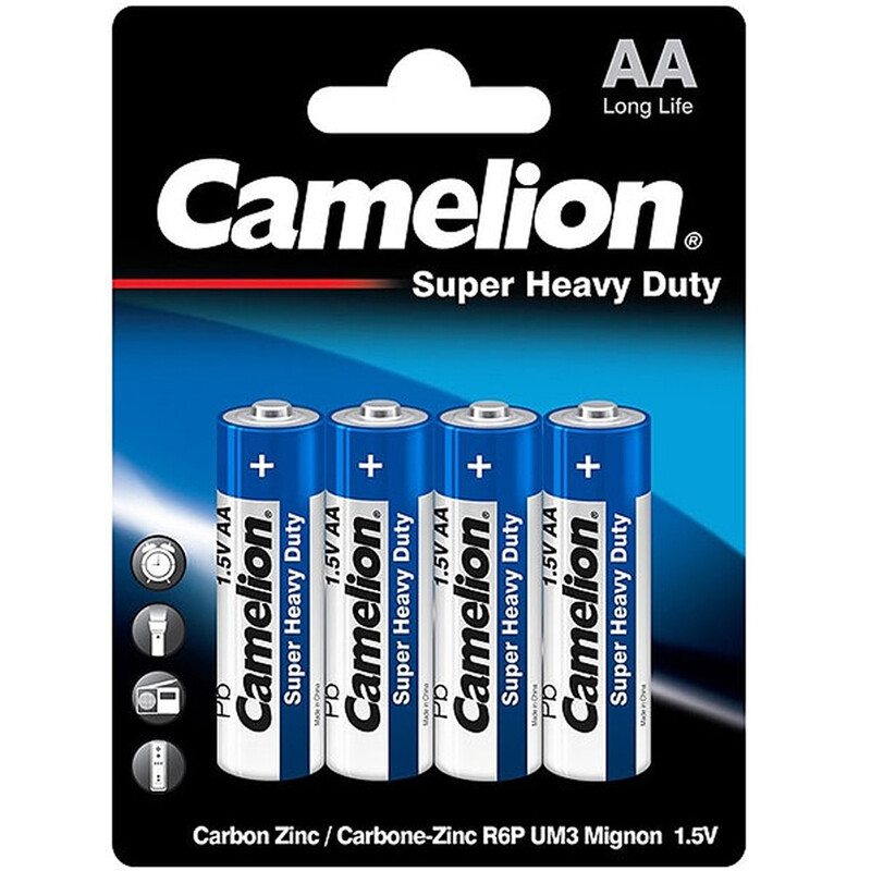 باتری قلمی فوق سنگین کملیون Super Heavy Duty (4 عددی)