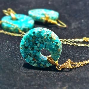 گردن بند فیروزه کوبی مدل 3