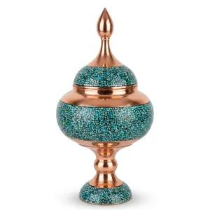 شکلات خوری پایه دار فیروزه کوبی