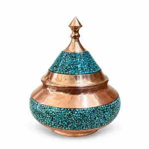قندان فیروزه کوبی مدل سفینه