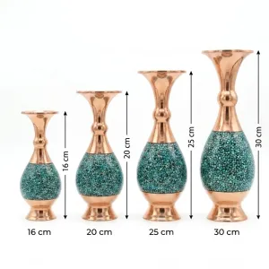 گلدان صراحی فیروزه کوبی