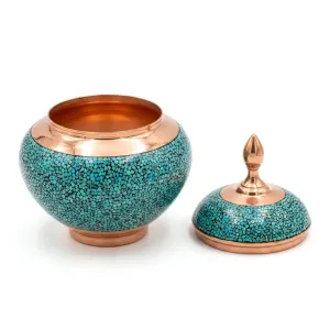 قندان سیبی فیروزه کوبی