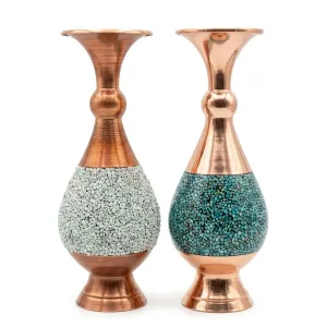 گلدان صراحی فیروزه کوبی