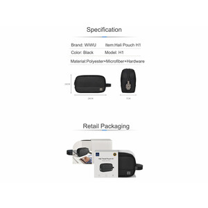 کیف لوازم جانبی دارای قفل رمزدار ویوو WiWU Hali Travel Pouch H1