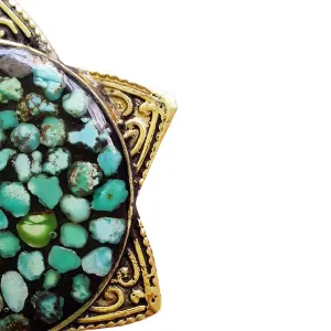 آویز «ستاره اسلیمیِ فیروزه»