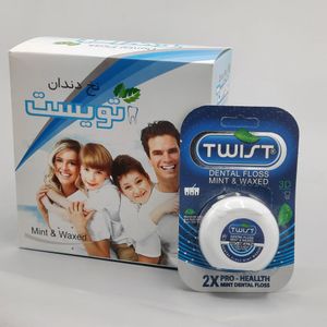 نخ دندان توئیست (Twist)؛ نعنایی و موم‌دار