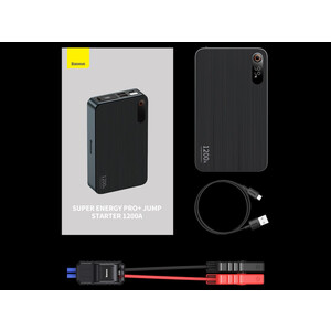 پاوربانک 12000 و جامپ استارتر خودرو بیسوس Baseus Super Energy Pro+ Jump Starter 1200A BS-CH004-2 C00245700111-001