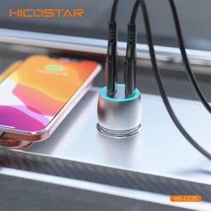 شارژر فندکی فست شارژ هایکو استار HICOSTAR مدل HS-CC25 توان 40 وات
