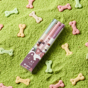 خودکار ژله ای مشکی کاکو KACO مدل K7 Puppy نوک 0.5 میلی متری 3 عددی
