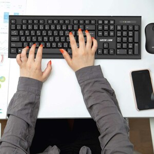 ست کیبورد و موس بی‌سیم گرین‌لاین GNWS24GKEYMBK