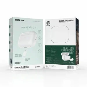 هندزفری بلوتوثی گرین لاین مدل Earbuds Pro2 با قابلیت نویز کنسلینگ فعال (ANC)