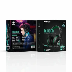 هدفون گیمینگ باسیم گرین لاین مدل Runner (مدل فنی: GL-HP62)