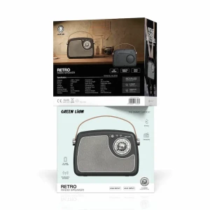 اسپیکر و رادیو بلوتوثی پرتابل گرین لاین مدل Retro Radio Speaker (GL-SP42)