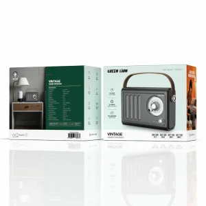 اسپیکر و رادیو بلوتوثی پرتابل گرین لاین مدل Vintage Radio Speaker (GL-SP41)