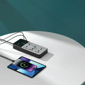 قیمت چندراهی برق پورودو Porodo مدل PDFWCH100GY با 6 پریز