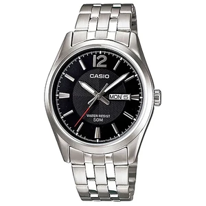 ساعت مچی مردانه کاسیو Casio مدل MTP-1335D-1A با بند استیل و صفحه مشکی