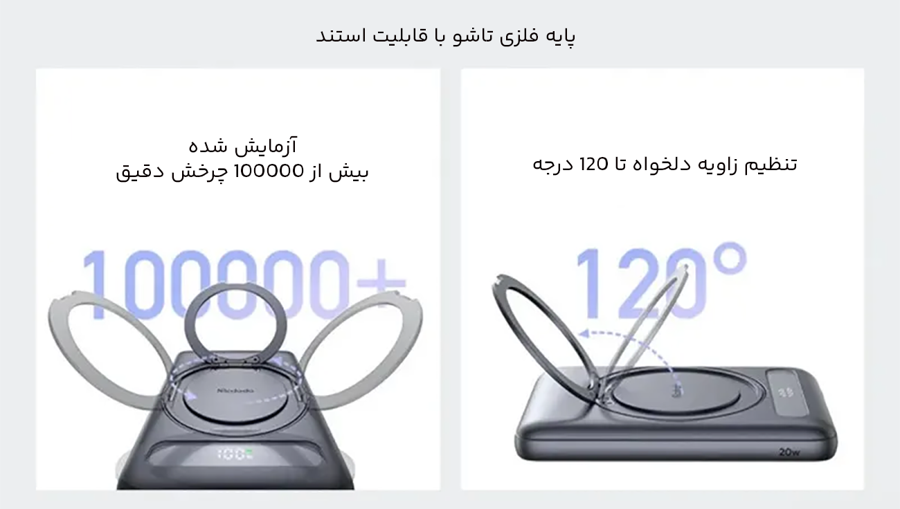 پایه فلزی با قابلیت استند