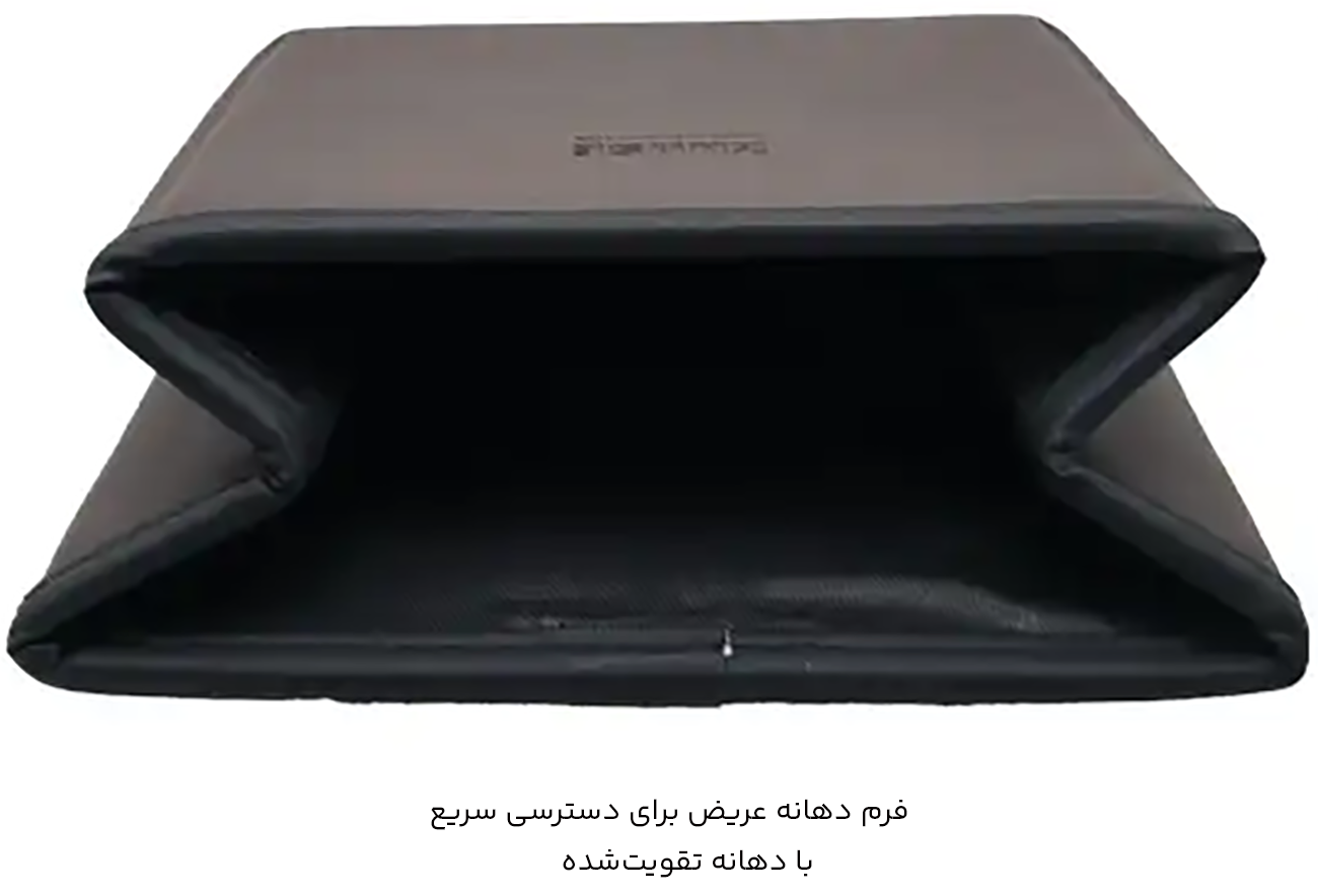 دهانه عریض سطل برای استفاده آسان