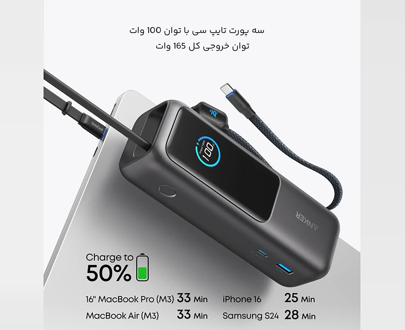 توان بالای پاوربانک