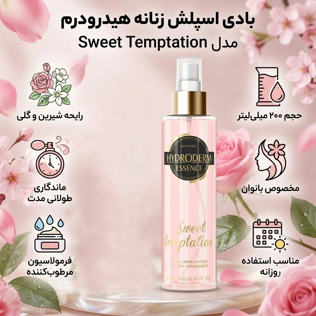 بادی اسپلش زنانه هیدرودرم