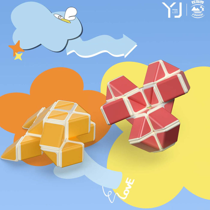 روبیک نارنجی و قرمز