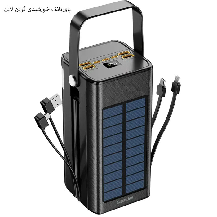 پاور بانک خورشیدی مشکی