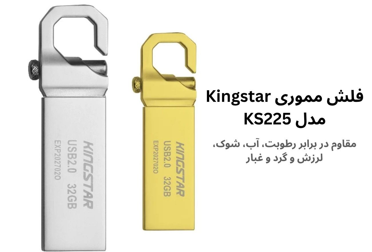 فلش کینگ استار نقره ای طلایی