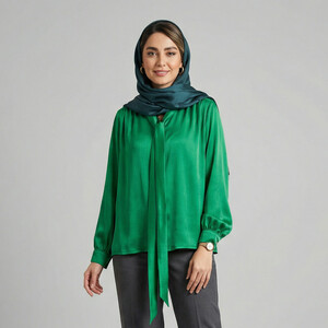شومیز آستین بلند یقه برگردان زنانه مدل S-01