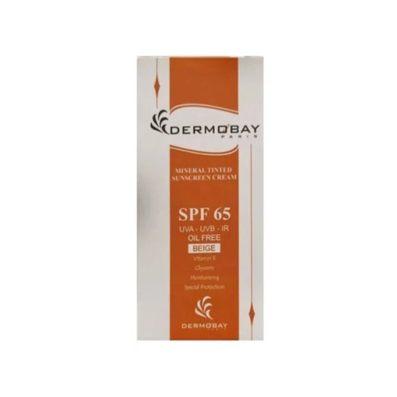 کرم ضد آفتاب مینرال SPF65 رنگی (بژ طبیعی) درموبای