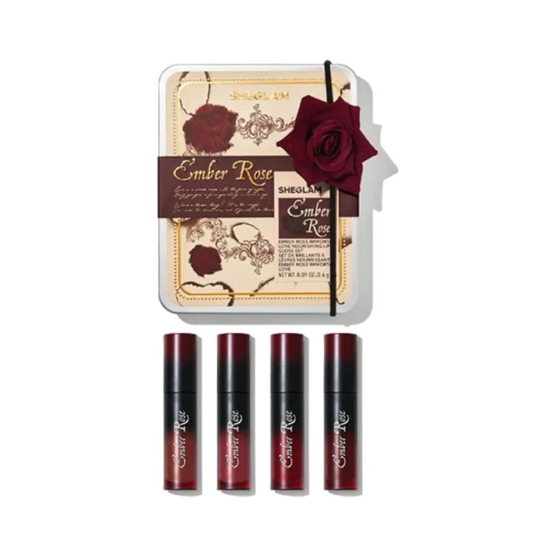 ست رژلب مایع 4 عددی شیگلم سری Ember Rose