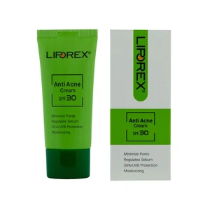 کرم ضد جوش بی رنگ SPF 30  لیپورکس