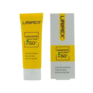 ضدآفتاب پوست نرمال تا چرب رنگی بژ طبیعی SPF 50 لیپورکس