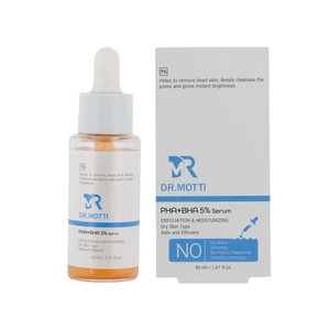 سرم لایه بردار پوست خشک و حساس AHA+BHA دکتر متی