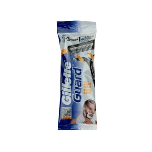 ژیلت دستگاه گارد Guard تک لبه پفکی با 3 یدک (اصل) برند ژیلت