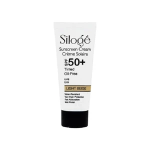 کرم ضد آفتاب سیلوژه +SPF50 رنگی (بژ روشن) فاقد چربی