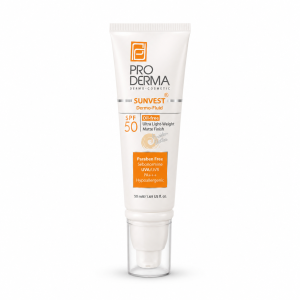 فلوئید ضد آفتاب فاقدچربی (Spf 50) پرودرما  پوست چرب و جوشدار