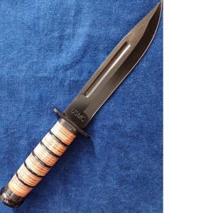 چاقوی شکاری  KA-BAR مدل 1220 US Army با غلاف چرم گاوی
