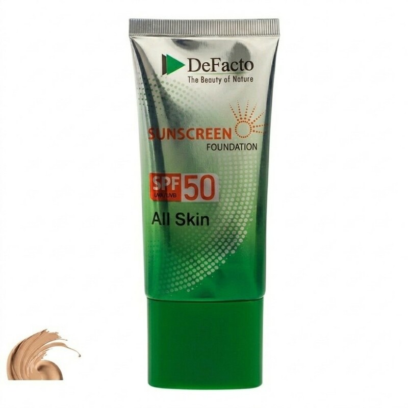 کرم ضد آفتاب رنگی صورت دیفکتو SPF 50 مدل NBمناسب برای انواع پوست حجم 50 میلیلیتر