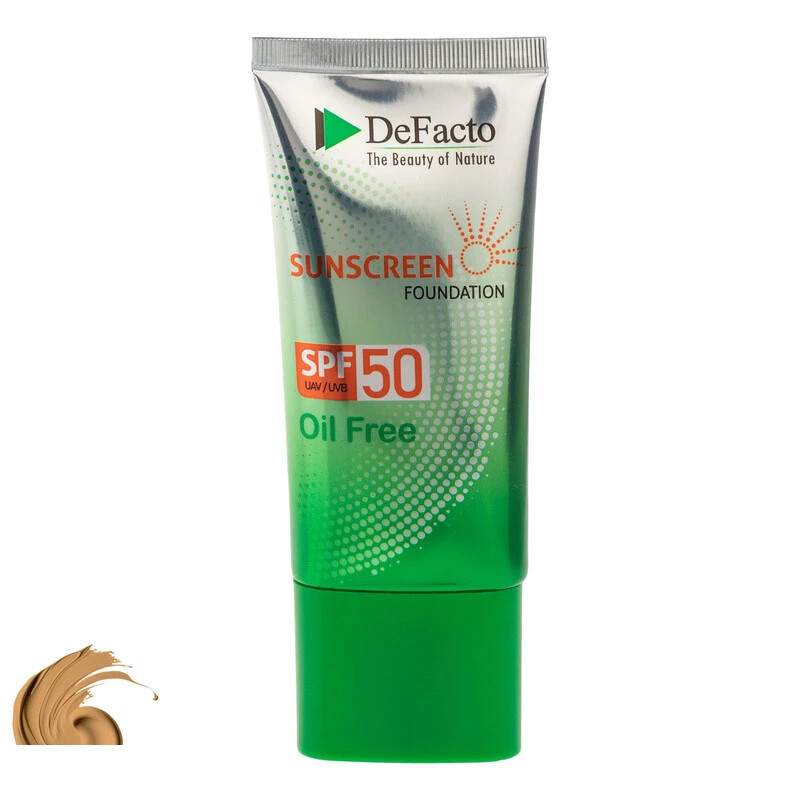 کرم ضد آفتاب رنگی صورت دیفکتو SPF 50 مدل NBمناسب برای پوست چرب حجم 50 میلیلیتر