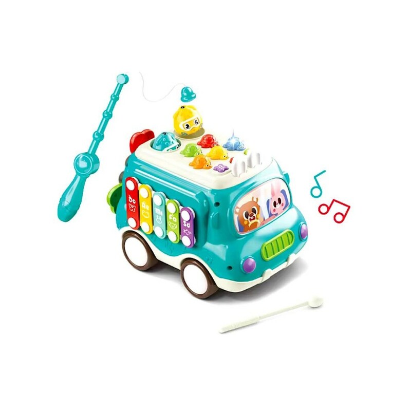 ماشین اسباب بازی 6 در 1 چند منظوره بلزدار و موزیکال KIDS