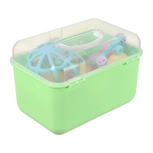 ست جغجغه و دندانگیر نوزادی7 عددی مدل صندوقی سایز بزرگ Baby Rattle