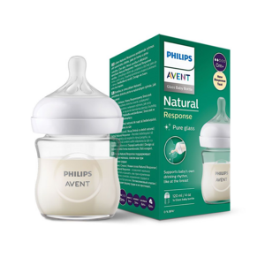 شیشه شیر پیرکس نوزادی بدو تولد به بالا 2 قطره مدل نچرال Natural ظرفیت 120میلی لیتر philips avent فیلیپس اونت