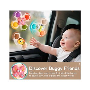 اسپینر چسبان پاپتی 3 عددی طرح حیوانات اسباب بازی SPINNING TOYS