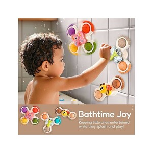 اسپینر چسبان پاپتی 3 عددی طرح حیوانات اسباب بازی SPINNING TOYS