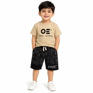 ست تیشرت و شلوارک پسرانه مدل بردیا کد003، رنگبندی مطابق تصویر
