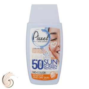کرم ضد آفتاب پوست حساس و خشک SPF50 پیکسل بی رنگ
