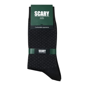 جوراب ساق بلند مردانه Scary طرح خال ریز کلاسیک