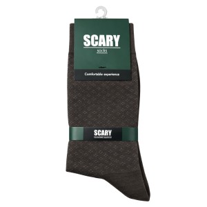 جوراب ساق بلند مردانه Scary طرح خال ریز کلاسیک