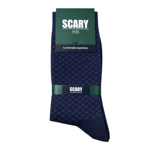 جوراب ساق بلند مردانه Scary طرح خال ریز کلاسیک